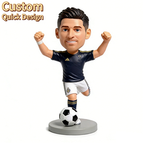 Custom Soccer Player Bobblehead - Personalized Football <strong>Athlete</strong> <strong>Figurine</strong> for Fan Collectible &amp; Desk Decor - Product Image 2