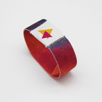 Pulsera RFID de Tela con Impresión Completa MF3DHx3, Resistente al Agua, con Opción de Color y Talla, Chip Mifare de 13.56MHz para Control de Acceso