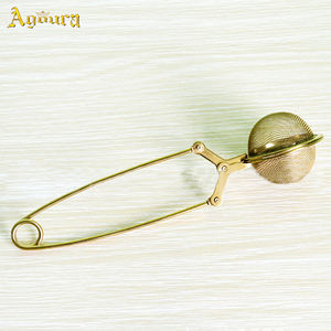 Accepter logo personnalisé 304 thé en acier inoxydable design sphérique assaisonnement outil en forme de boule passoire à thé vente chaude <span class=keywords><strong>filtre</strong></span> en acier - Product Image 6