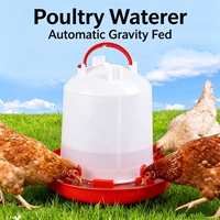 Mangeoire automatique en plastique épaissi pour volailles, seau d'alimentation pour poulets, canards, oies, cailles, fournitures d'élevage pour toutes les exploitations avicoles