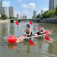 Sac flottant latéral transparent pour siège de kayak double avec pagaie double pour la photographie, directement de Chine, certifié CE Lumark