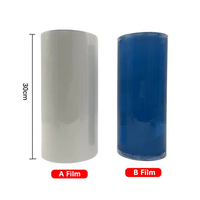Rouleau de film UV DTF recyclable pour transfert à froid, film de transfert UV A et B, rouleau d'autocollants de transfert UV DTF A et B