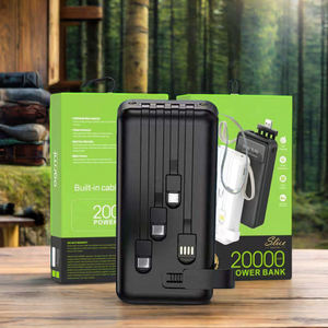 Power Bank X4C Personalizzabile con Logo, 65W Alta Capacità 20000mAh, Doppia USB Type-C, Ricarica Rapida <span class=keywords><strong>e</strong></span> Cavo Incluso - Product Image 1