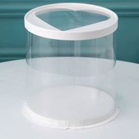 Boîtes d'emballage personnalisées pour gâteaux ronds en forme de cœur, blanches, avec couvercles en plastique transparent, 4 à 12 pouces ou tailles personnalisées pour les fêtes de Noël