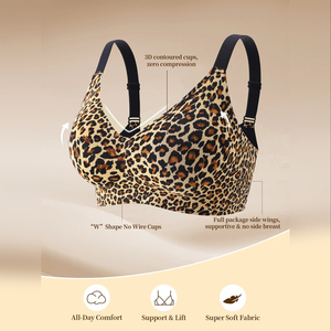 Soutien-gorge sans armatures push-up grande taille pour femme, lingerie sans couture, lingerie féminine, vente en gros OEM - Product Image 2