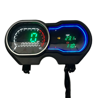 Harga Pabrik Panel Instrumen Digital LCD 12V untuk Sepeda Motor, Speedometer, Odometer, Pengukur Bahan Bakar, Cocok untuk BAJAJ Plantina 125