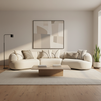 Canapé 3 places en tissu rembourré de qualité hôtelière pour hôtels, appartements et villas – Qualité commerciale, rembourrage OEM