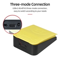 FS17Pro Interrupteur au pied unique Pédale multifonctionnelle personnalisée USB + 2.4G + BT Connexion à trois modes Interrupteur mécanique