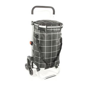 Chariot de supermarché pliable, cadre en aluminium, Portable robuste, chariot pliable, pour épicerie avec roues d'escalade, pour les courses - Product Image 2