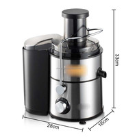 Robot culinaire électrique 4-en-1 pour fruits et légumes : mixeur, extracteur de jus, hachoir et blender