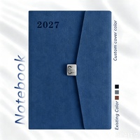 Carnet en cuir A5 avec reliure cousue, couverture rigide, agenda 2027, logo personnalisé en relief, couleur personnalisée, vente en gros OE