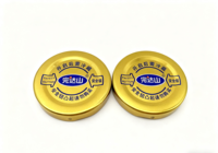 Precio de Fábrica al por Mayor, Botellas de Vidrio para Bebidas Enlatadas de 48 mm con Impresión Personalizada, Tapas de Metal de Hojalata de Grado Alimenticio a Prueba de Fugas