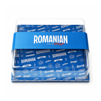 Boîte de rangement alimentaire rigide en carton imprimé sur mesure avec couvercle/manchon transparent, portable pour sushis/pain/gâteaux