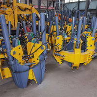 Pelle hydraulique pour arbres montée sur excavatrice avec moteur et roulement, accessoire de transplantation d'arbres robuste, haute efficacité
