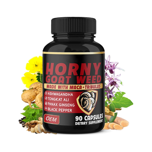 Oem Geile Geit Wiet Extract Man <span class=keywords><strong>Capsules</strong></span> Voor Volwassen Mannelijke Verbetering Met Geile Geit Weed Maca Wholesales Prijs Bulkvoorraad - Product Image 1