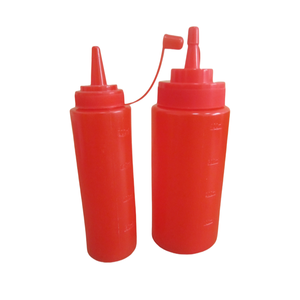 Tùy Chỉnh Trắng Vàng Đỏ PE Nhựa Bóp Vòng <span class=keywords><strong>Ketchup</strong></span> Chili Salad Hot Sauce Gia Vị Mặc Quần Áo Dispenser Chai - Product Image 1