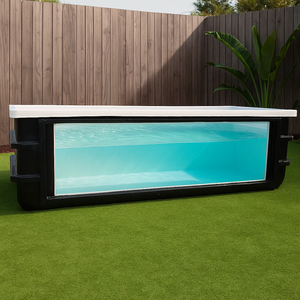 บ่อปลาทรงกลมขนาดใหญ่ 2 เมตร ความจุ 1000 ลิตร พร้อมขาตั้ง สำหรับการเพาะเลี้ยงสัตว์น้ำ ระบบกรองน้ำ ฟาร์มปลา ปลาคาร์ฟ และปลาน้ำจืด ปลาน้ำอะโรวาน่า บ่อเลี้ยงปลาในสวนน้ำ - Product Image 1