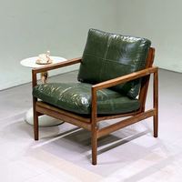 Fauteuil lounge en bois massif nordique, moderne et simple, fauteuil de détente