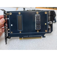 Nouvelle carte adaptateur SXM2 vers PCIe avec double alimentation 8 broches, compatible avec les GPU P100 V100 SXM2 300W, prise en charge du refroidissement liquide