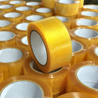Adhesivo Acrílico Ecológico para Sellado de Cajas Individuales, Material BOPP de una Cara, Logotipo Personalizado, Transparente, Venta al Por Mayor de Fábrica