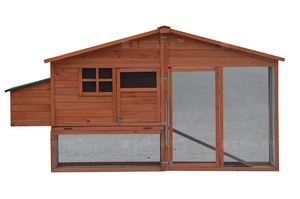 2024 lujo personalizado gallinero grande madera sostenible Metal granja al aire libre jaula botón a presión puesta de huevos Casa de mascotas OEM - Product Image 3