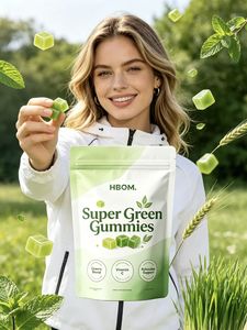 Gomitas Veganas de Pectina con Extracto Natural de Trigo Verde, Cebada y Espirulina, Marca Privada OEM/ODM, MOQ Bajo de 50 Piezas - Product Image 4