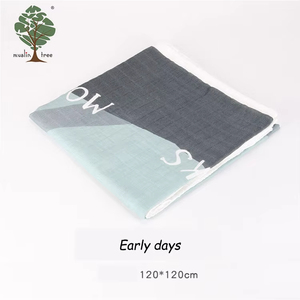 Muslin cây đa màu sắc in Muslin bé ấm bông mềm bọc bé Swaddle chăn - Product Image 2