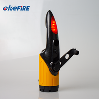 Okefire Dynamo 6 en 1 Marteau d'urgence multifonction pour la sécurité automobile avec lampe de poche LED