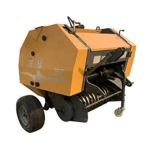 New Design Agriculture Machinery Mini Round Baler Net Round Hay Baler Machine Miniature Baler With Gasoline For Sale