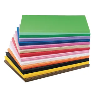 Toplu renkli 1mm kalın EVA levhalar zanaat köpük kağıt ofis ürünleri