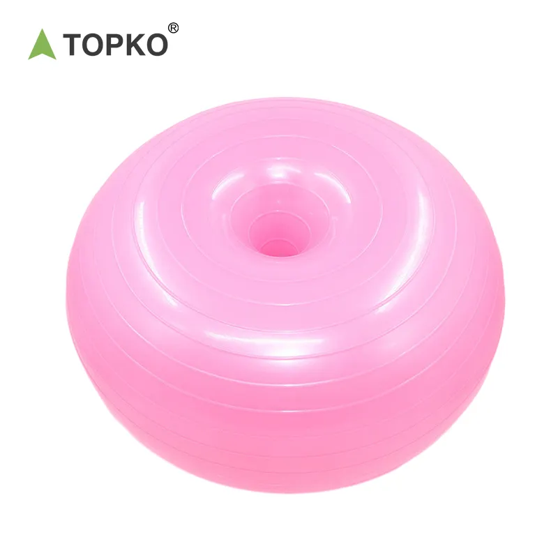 TOPKO Stock hot selling Yoga Workout Gym Fitness Balls Donut Yoga Ball