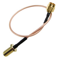 Kabel Koaksial RF RG400 RG393 Tahan Suhu Tinggi 50 Ohm Low Loss untuk Sistem Antena
