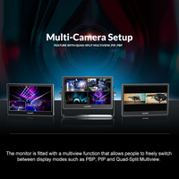 Moniteur de caméra de diffusion LILLIPUT A13 DCI-P3 13,3 pouces 4K OLED 4 canaux pour entrées HDMI 3G-SDI DP Moniteur de couleur pour le terrain