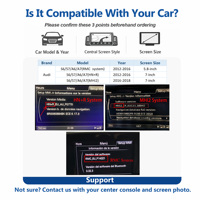 Kits multimédias sans fil CodeLynk Apple CarPlay Android Auto pour lecteur vidéo de voiture Audi A6 A7 MMI 3G RMC HN+