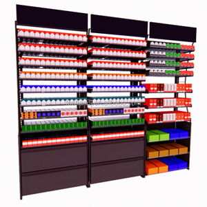 Armoire de magasin de fumée multicouche Tobacco Shop Metal Ciga Rette Racks Cigar Shelves avec poussoirs - Product Image 5