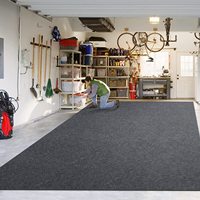 Tapis de sol de garage en polyester absorbant, imperméable, antidérapant, adapté aux animaux domestiques, lavable, avec dos en caoutchouc