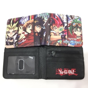 กระเป๋าสตางค์สั้น Yu-Gi-Oh ธีมอะนิเมะกระเป๋าใส่เหรียญหนัง PU สำหรับนักเรียนสุดสร้างสรรค์และมีเอกลักษณ์เคสใส่บัตรกระเป๋าสตางค์ครึ่งราคาของผู้ชาย - Product Image 5
