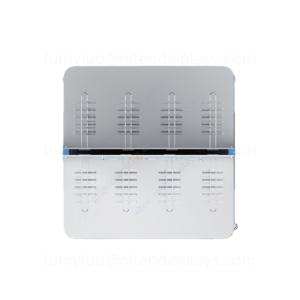 Premium Retail Display Free Standing Metal <b>Pegboard</b> Racks with <b>Hooks</b> Store Fixture for Hanging Mobile Accessories Earrings - Product Image 5