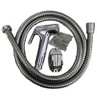 Ensemble de pulvérisateur de bidet mural moderne en plastique avec pistolet de toilette, tuyau et robinet pour salle de bain, garantie de 2 ans