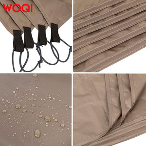 WOQI Bâche de <span class=keywords><strong>Pluie</strong></span> Légère <span class=keywords><strong>Tente</strong></span> Imperméable <span class=keywords><strong>Anti</strong></span> UV Abri de Camping en Plein Air avec Poteau en Acier - Product Image 4