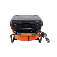 Caméra d'inspection des canalisations AMJET R13-Max 33 mm avec rotation à 360 degrés et câble de 50 m 7 mm pour l'inspection commerciale des canalisations