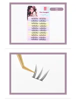 Faux cils naturels 10 rangées style nuage pour femme, effet manga, œil de chat, fleur, queue de poisson triple, outils de maquillage, marque YS
