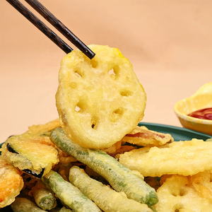 เทมปุระราก<span class=keywords><strong>บัว</strong></span>ทอดสำหรับหม้อทอดอาหารมังสวิรัติแบบไม่เหมือนใครอาหารญี่ปุ่นแช่แข็ง - Product Image 4