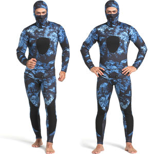 Balance 3mm CR combinaison de chasse sous-marine à manches longues <span class=keywords><strong>Camoufl</strong></span> Librae combinaison en néoprène deux pièces plongée libre natation combinaison de plongée - Product Image 5