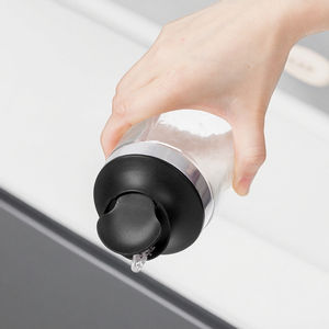 Peynir şeker seti 250ml paslanmaz çelik kesilmiş kapak ölçülen dağıtım sistemi şık mutfak yemek aksesuarları siyah - Product Image 5