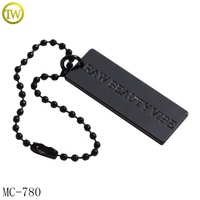 Bolsos personalizados nombre aleación cadena etiqueta con anillos divididos logotipo redondo de lujo cartera llavero fundido a presión Metal seguro impermeable portátil