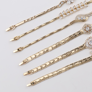 Gioielli Liwan all'ingrosso braccialetti di moda placcato oro fornitore di gioielli Punk bracciali orologio da uomo da donna braccialetti - Product Image 3