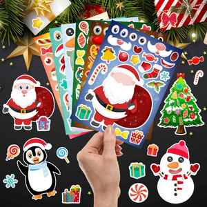 6 <b>Sheets</b> Waterproof Paper Christmas <b>Stickers</b> for Kids-Crafts Party Favors & Stocking Stuffers - Product Image 5