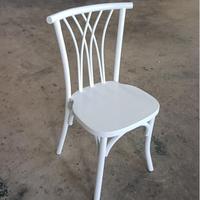 Chaise Thonet en bois courbé, empilable, portable, style bistrot antique, en chêne, saule, plastique et résine blanche, pour restaurant et salon, vente en gros