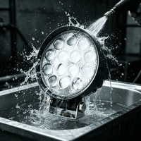 4.5Inch 42W Round LED Work Light 5D Lens IP68 Waterproof 12-48V Auxiliary Driving Lamp Offroad Car Truck Forklift Machinery